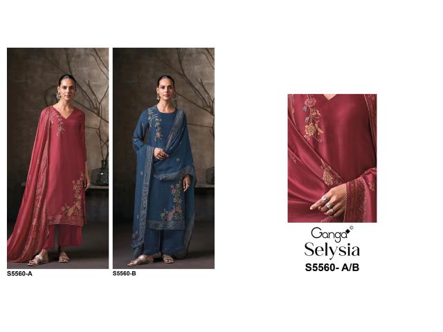 Ganga selysia 5560 bangalore dress materials wholesale